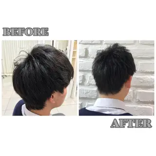 ショート メンズ 【暖色カラー特化】 中山由梨のヘアスタイル