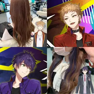 セミロング カラー あらげ 🌈推しカラー🌈ᵕのヘアスタイル