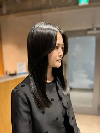 セミロング カラー ヘアアレンジ 【大阪で1番優しい 美容師】りょんのヘアスタイル