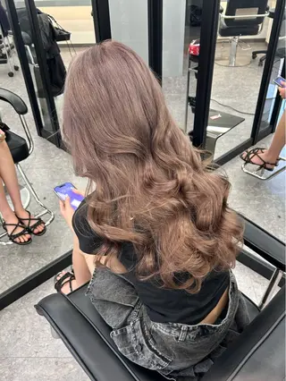 ロング カラー LANDS所属・nanaka 🤍韓国ワンホンヘアのヘアスタイル