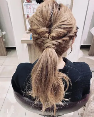 ロング カラー ヘアアレンジ GATE.所属・🫧うる艶color 🩵綾🌙のヘアスタイル