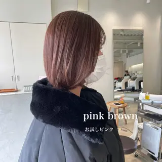 ミディアム カラー 峯崎 葵のヘアスタイル