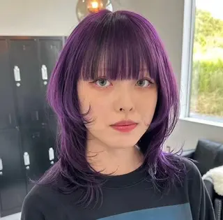 セミロング カラー ORGN.所属・二千華 /カラーモデル募集中のヘアスタイル