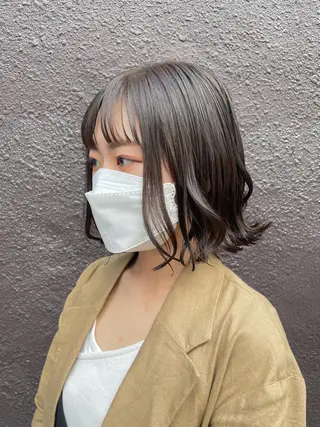 ミディアム 福田 千尋のヘアスタイル