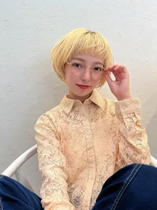 ショート カラー BLENDby happiness所属・KAORU/絹髪 /髪質改善/奈良のヘアスタイル