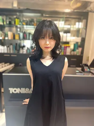 ミディアム レイヤーカット/ 堀匠吾のヘアスタイル