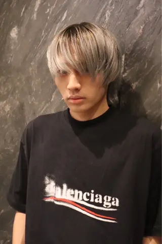 カラー メンズ レイヤーカット /ハイトーンchaoのヘアスタイル