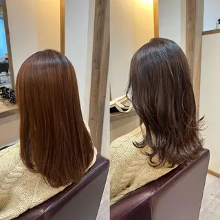 ロング カラー 工藤 梨花のヘアスタイル