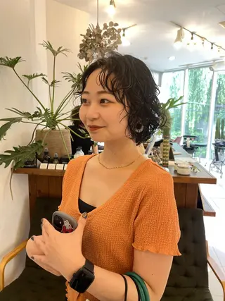 ショート パーマ ✅ボブ/パーマ/ 表参道/KENTA✅のヘアスタイル