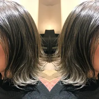 ミディアム カラー シールエクステ⭐️ オオミタクヤのヘアスタイル