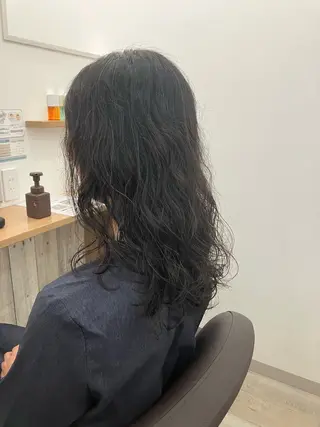 ミディアム パーマ well高崎上大類店所属・well高崎上大類町 /湯浅泳作のヘアスタイル