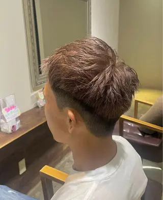 カラー メンズ みわ/博多 ブリーチ/メンズヘアのヘアスタイル