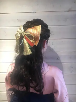 セミロング ヘアアレンジ 野崎 ひかりのヘアスタイル