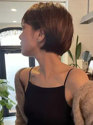 ショート ショート/ボブ/透明 感カラー🎀　emiのヘアスタイル