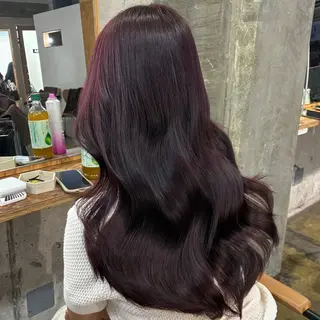 ロング カラー ふかたさや🫧 艶感✖️透明感カラーのヘアスタイル