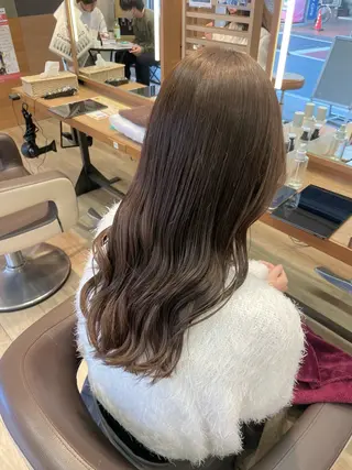 セミロング カラー こいき/ブラウン・ 暖色/艶カラー🎀✨のヘアスタイル