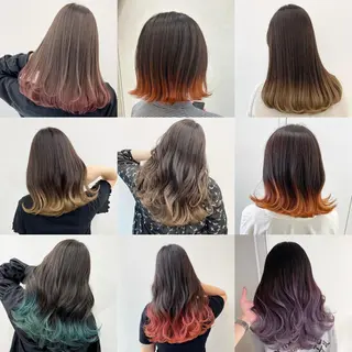 ミディアム 🦄コグレケンタピ ンクカラー🎨パーマのヘアスタイル