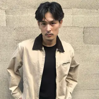 メンズ 新宿/韓国メンズ RIKUパーマのヘアスタイル