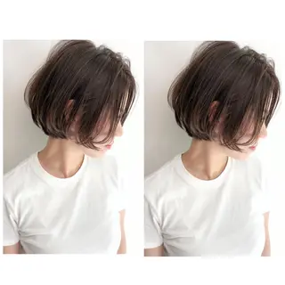 ショート カラー ヘアアレンジ ボブ、縮毛矯正👑 心斎橋/高城涼也のヘアスタイル