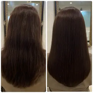 ロング カラー ツバサ 髪質改善のヘアスタイル