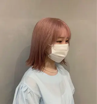 ミディアム カラー 美髪・シールエクステ ホソタニリョウコのヘアスタイル