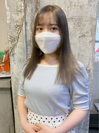 セミロング カラー Piaコータロー ハイトーン&‪ボブのヘアスタイル