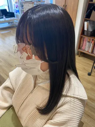 セミロング 🫧顔周りカット 🫧樫村優香のヘアスタイル