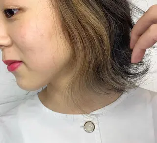 ミディアム カラー パーマ ヘアアレンジ メンズ キッズ ネイル マツエク・マツパ 架空〜KAQU〜所属・【clan】 NOGAMIのヘアスタイル