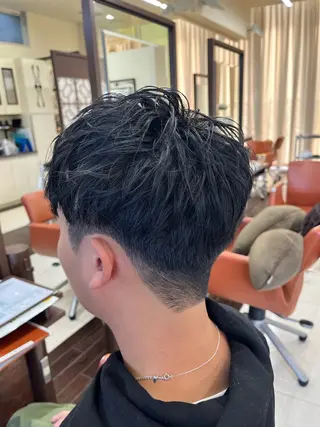 ショート パーマ メンズ AROH men's cut&men's perm 船橋店所属・🧊メンズ特化🧊 高木航希のヘアスタイル