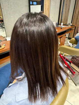 カラー 艶カラー 梨菜💜のヘアスタイル