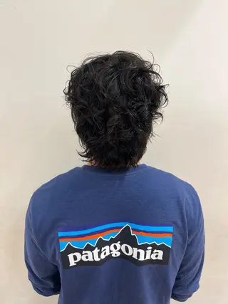 パーマ メンズ 荒川 三希のヘアスタイル