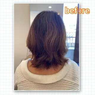 セミロング アミーベル🧸🧡 井口店✂️しおりのヘアスタイル
