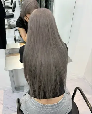 カラー meby所属・🩵福岡ブリーチなし カラー/紫音🩵のヘアスタイル