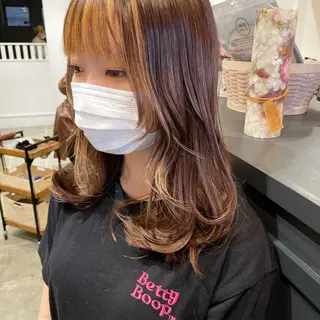 ロング カラー 細沼 葵のヘアスタイル
