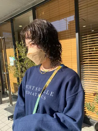 ミディアム カラー パーマ パーマ指名No1 /namiのヘアスタイル