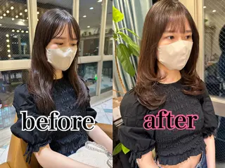 セミロング レイヤーカット/艶カ ラー/chihiroのヘアスタイル