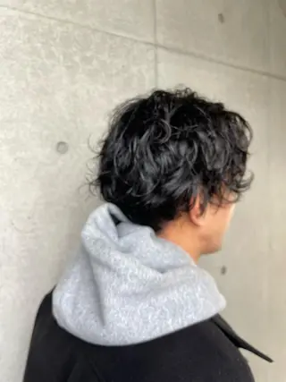 パーマ メンズ 堀田 結香のヘアスタイル