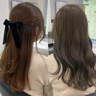 ミディアム 大人っぽ上品🤍韓国 レイヤー🤍ふうがのヘアスタイル