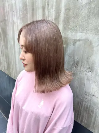 ミディアム カラー 🍇おぐら めぐみ🍇のヘアスタイル