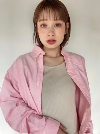 ショート カラー silo所属・silo MOKA 顔周りカット🦦のヘアスタイル