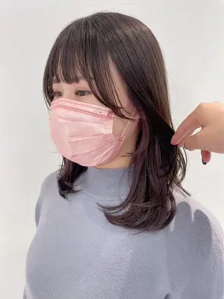 セミロング HACCH所属・💠立川｜艶カラー｜ 似合わせレイヤー💠のヘアスタイル