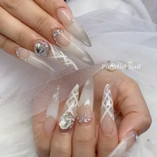 ネイル HANA 長さだしのネイルデザイン