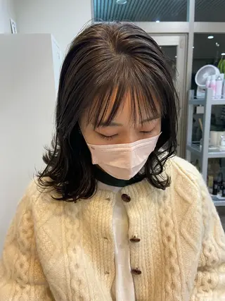 セミロング ボブ/透明感カラー 🧸YUI❤️のヘアスタイル