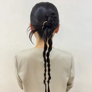 ヘアアレンジ SAKURA 艶カラー/ヘアセットのヘアスタイル