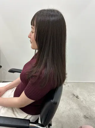 ロング 海外ヘア/ワンカラー 🍒nao.のヘアスタイル