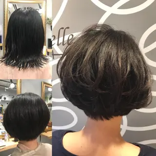 ショート カラー ヘアアレンジ SALOWIN Frente店所属・個室で似合わせ好印象 🧡外山弥千代のヘアスタイル