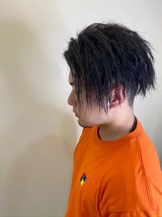 ミディアム パーマ メンズ 【代表】 辻龍樹のヘアスタイル