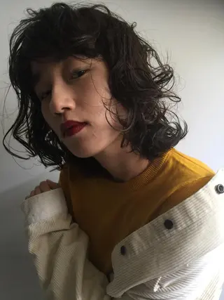 セミロング パーマ BOTTOMS所属・🌸透明感艶 カラー🌸Yuukiのヘアスタイル