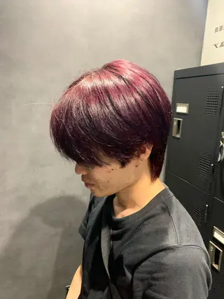 ミディアム カラー メンズ🐺カラー／ 垢抜け🔥木村晴希のヘアスタイル