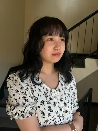 セミロング カラー ヘアアレンジ ☕️結【suii.】 ボブ/ヘアセット☕️のヘアスタイル